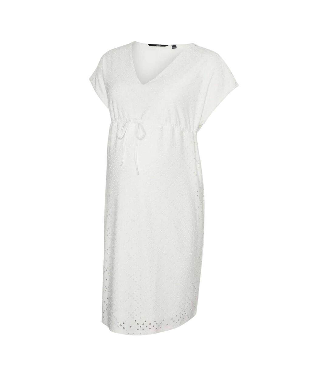 Robe Vmmtassa Femme Blanc Neige Mamalicious-2