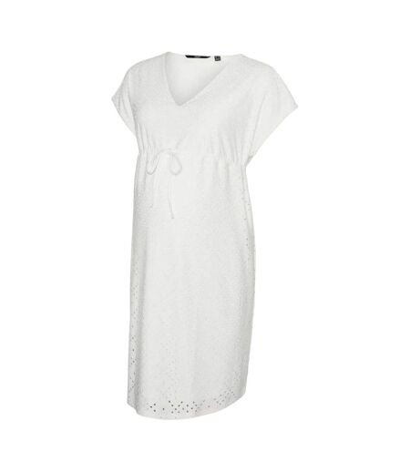 Robe Vmmtassa Femme Blanc Neige Mamalicious