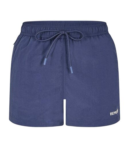Short De Bain Motif/style Logo Homme Bleu Marine Foncé Represent