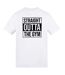 Unisex Adult Straight Outta The Gym T-shirt White AWD-1