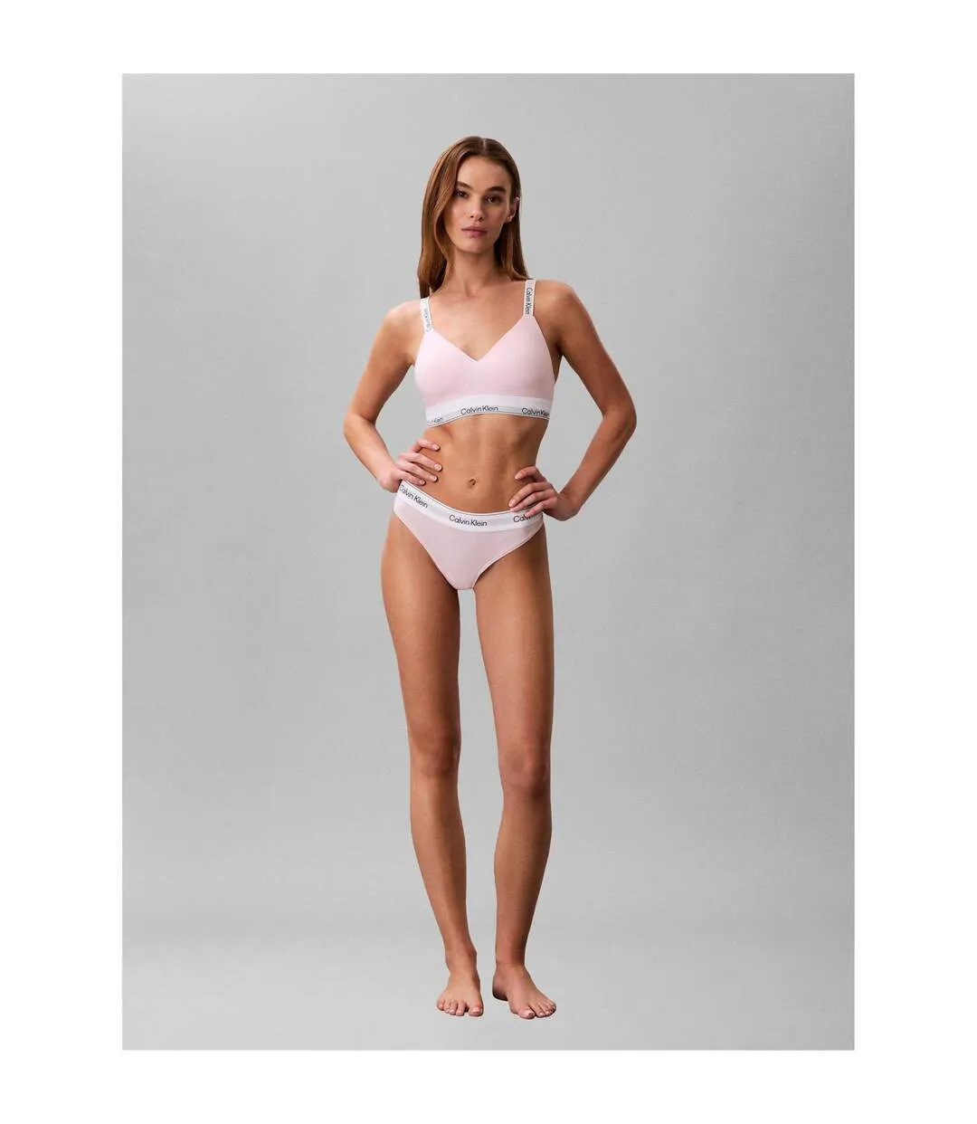 String Motif/style Logo Femme Rose Pâle Calvin Klein-3