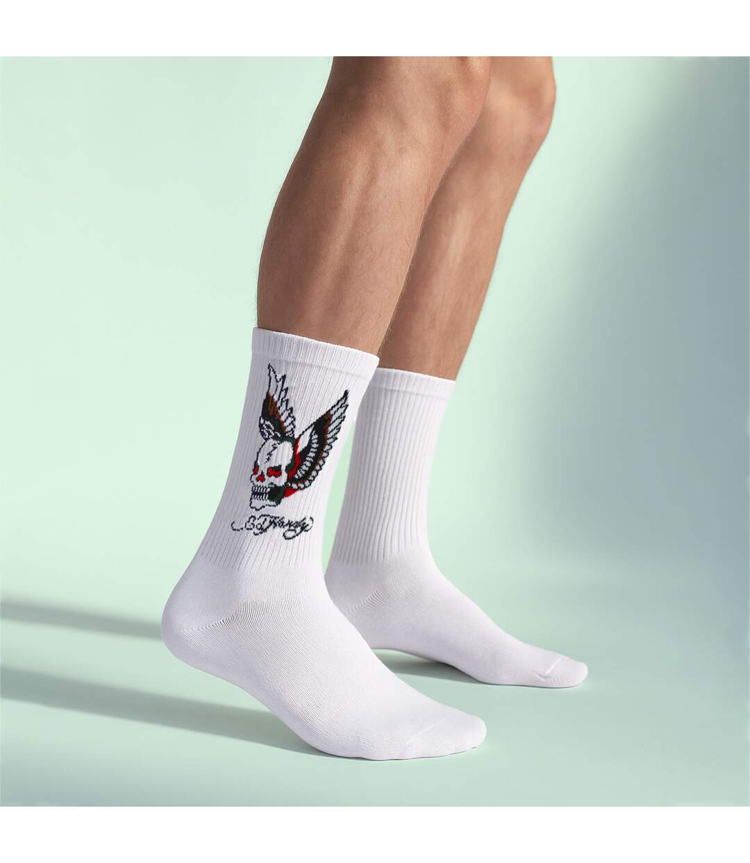 Ed Hardy - Lot de 5 Paires Chaussettes Homme Respirantes à Motifs Tendance-4