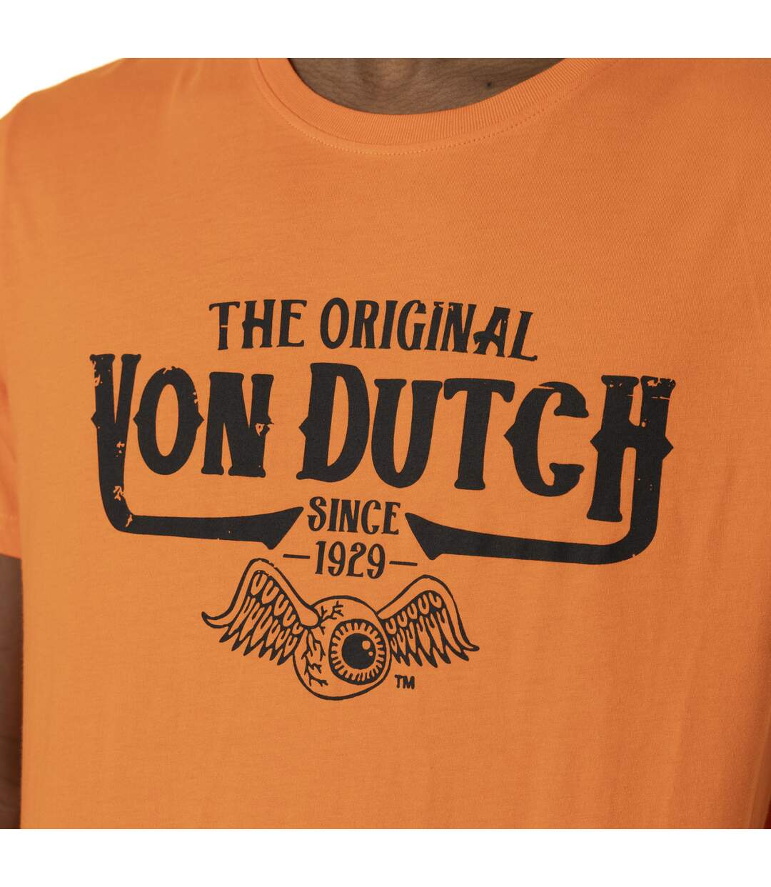 T-shirt homme col rond avec print en coton Orig Vondutch