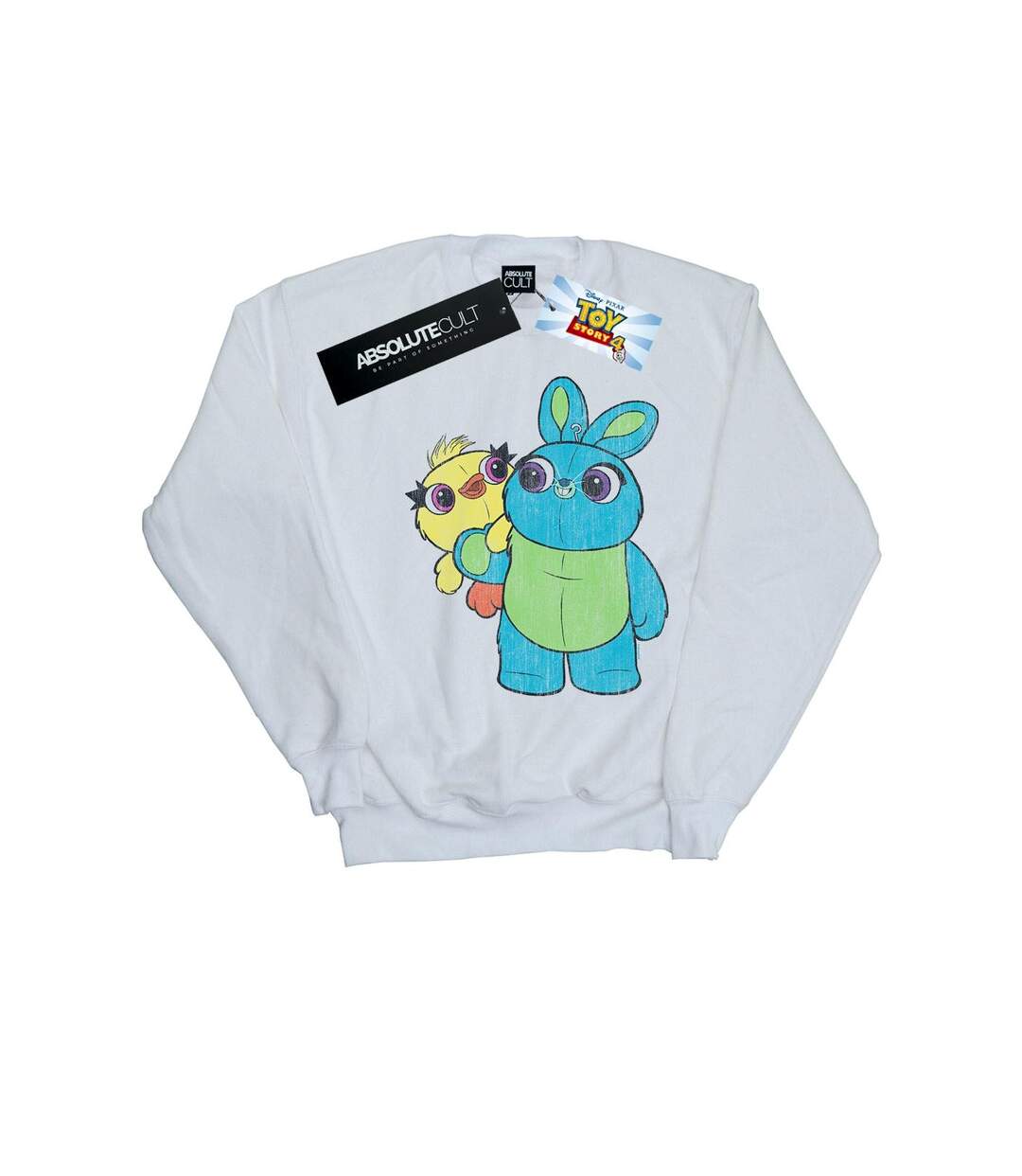 Disney Sweat Womens/Ladies Toy Story 4 Ducky And Bunny Distressed Pose (Blanc) - UTBI42174-1