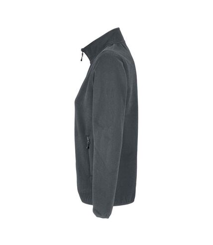SOLS Womens/Ladies Factor Microfleece Recycled Fleece Jacket (Charcoal)
