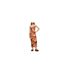 Robe Longue Femme Orange Noir Hugo-1