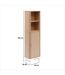 Colonne 1 porte et 2 niches effet bois clair LIORA - Beige-3