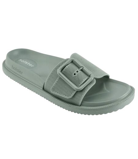 Claquettes Laze Femme Vert Kaki Holster