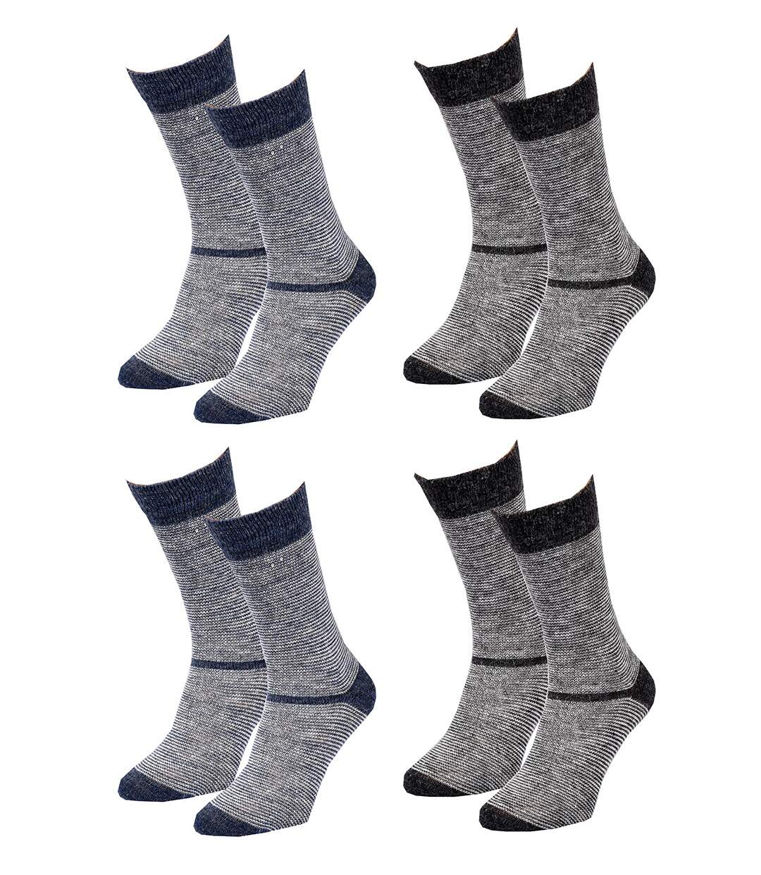 Chaussettes Homme WINTER SOCKS Pack de 4 Paires 0532 LAINE ALPAGA