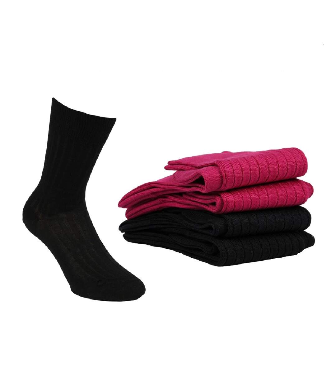 Chaussettes Homme Lot de 4 Fil d'Ecosse-1
