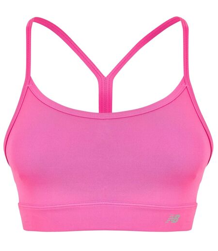 Womens/ladies Essentials Non-wired Sports Bra Pink New Balance