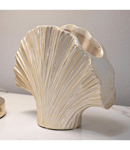 Vase en Céramique Perly 27cm Blanc