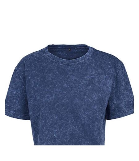 T-shirt Court Femme Indigo Blanc Build Your Brand