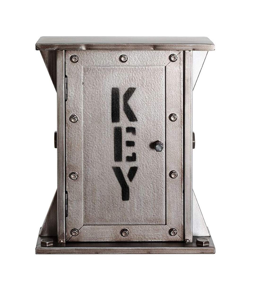Boîte à Clés en Métal Industrielle 32cm Anthracite-1