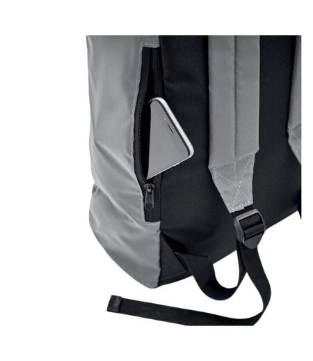 Bright rollpack roll top reflective backpack one size matt silver MidOcean