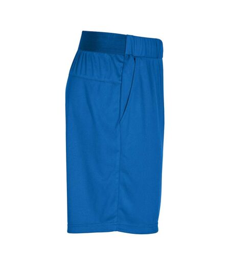 Unisex adult plain active shorts royal blue Clique