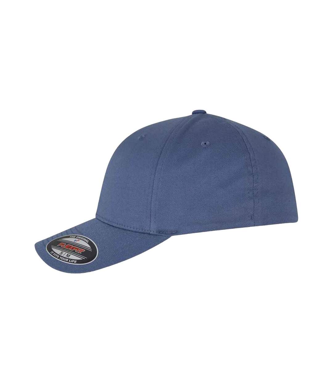 Casquette peignée wooly unisexe bleu Flexfit-3