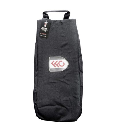 Fulham FC Crest Boot Bag (Black) (One Size)