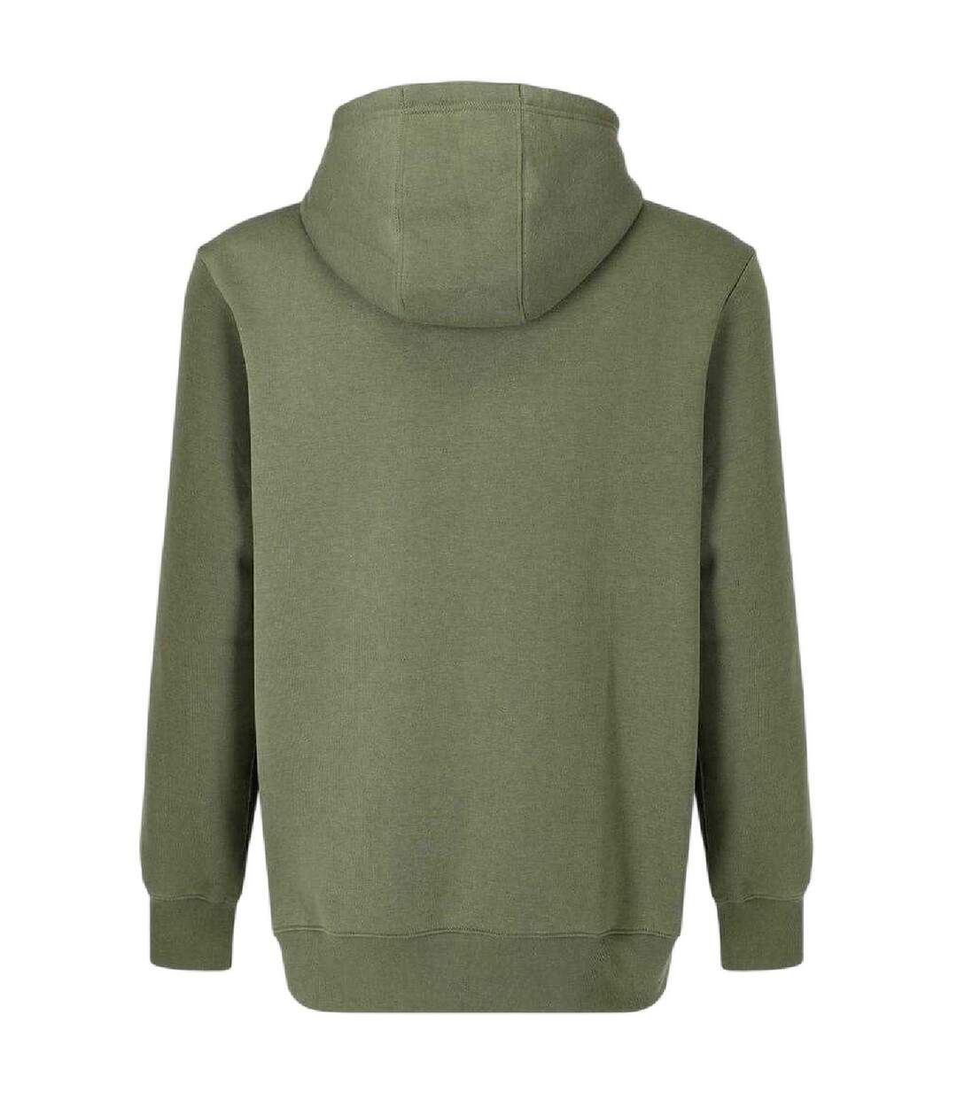 Mens Fleece Hoodie Khaki Slazenger-2