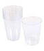 Lot de 6 Verres à Eau Réutilisable Plastique 33cl Transparent-1