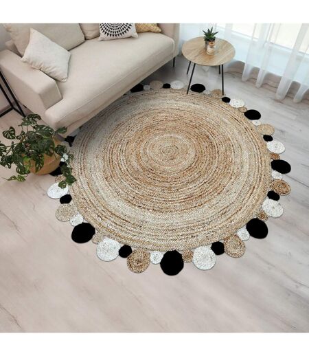 Tapis rond JT RONDI , tapis jute artisanal