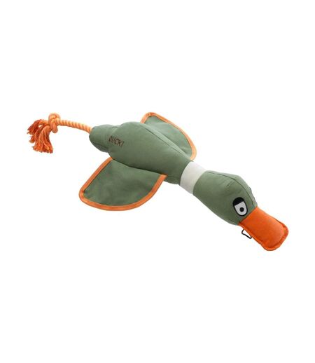 House Of Paws Duck Canvas Rope Dog Toy (Khaki Green) (One Size) - UTBZ5336