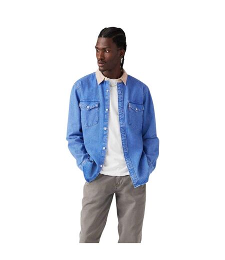 Surchemise Western Homme Vieux Bleu Délavé Levis