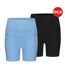 Lot De 2  Cuissards De Cyclisme Femme Bleu Noir Slazenger-2
