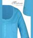 MAYFLOWER DIMITRI1 - Tee-shirt manches 3/4 bleu : maille flammée et confort pur coton-4