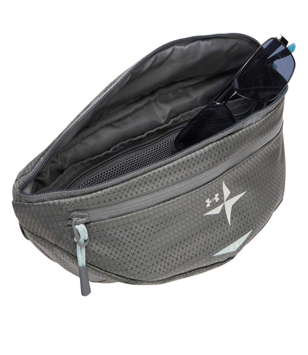 Logo Running Waist Bag One Size Green Blue White Under Armour-4