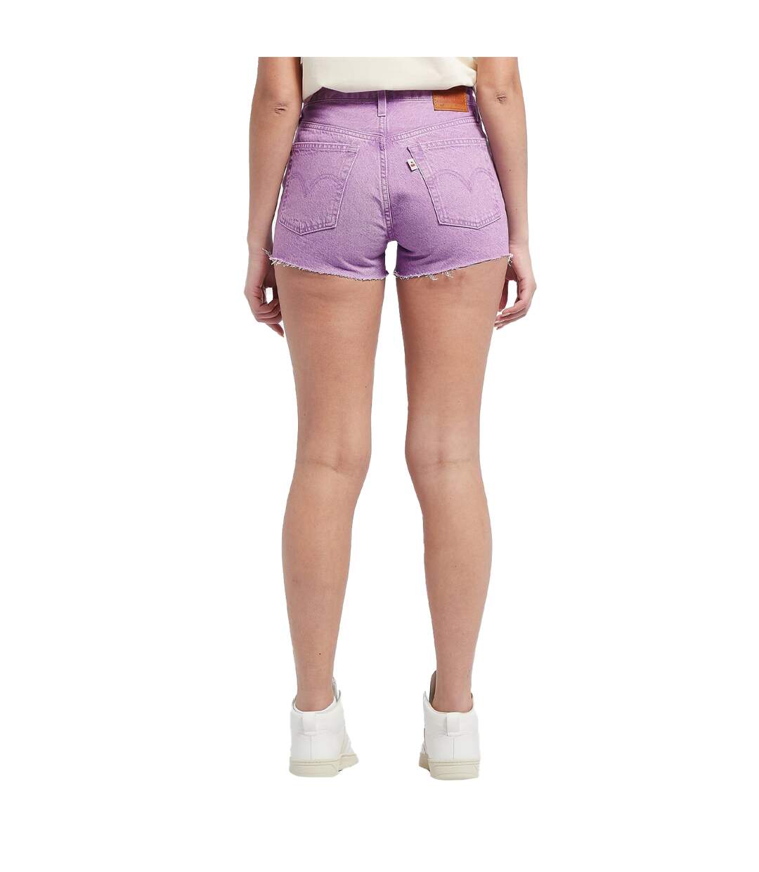 Womens/ladies 501 Original Shorts Lavender Levis-2