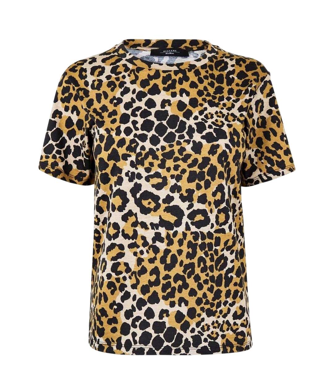 T-shirt Motif/style Imprimé Léopard Eloisa Femme Beige Max Mara-2