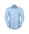 Russell Collection Mens Long Sleeve Easy Care Tailored Oxford Shirt (Bright Royal)