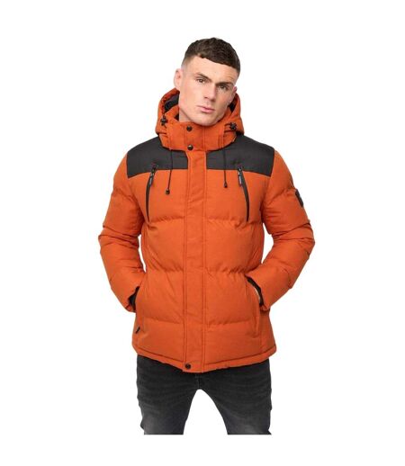 Veste À Capuche Homme Orange Crosshatch