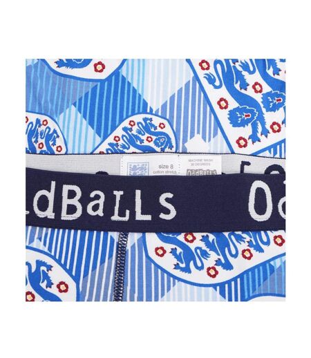 OddBalls Womens/Ladies Retro England FA Briefs (Blue) - UTOB158