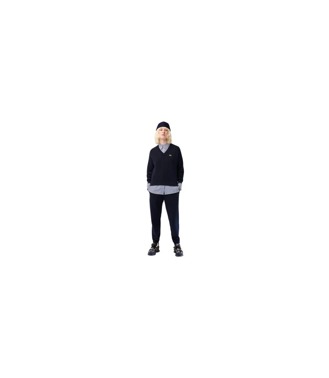 Sweat Femme Bleu Marine Foncé Lacoste-1