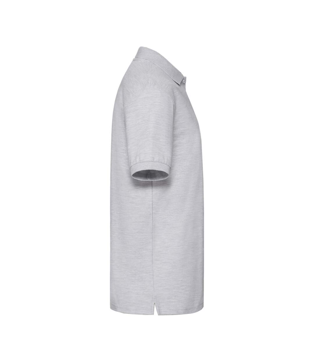 Polo Premium Adulte Gris Chiné Fruit Of The Loom-3