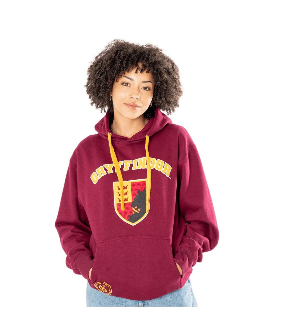 Harry Potter Unisex Adult Deluxe Gryffindor Hoodie (Burgundy)