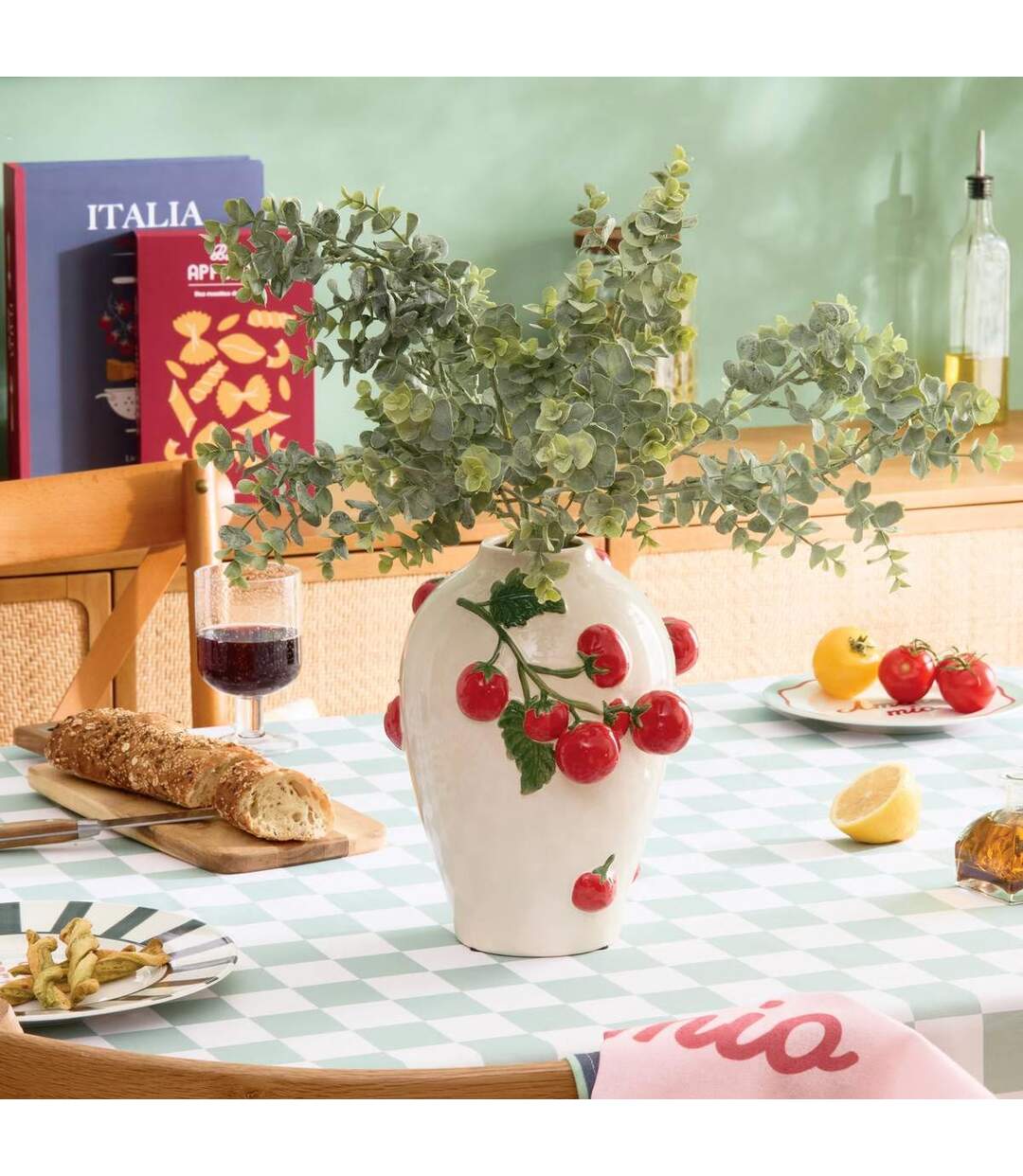 Vase Tomates en Dolomite Della Pasta 25cm Multicolore-2
