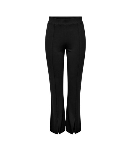 Womens/ladies Flared Trousers Black Only