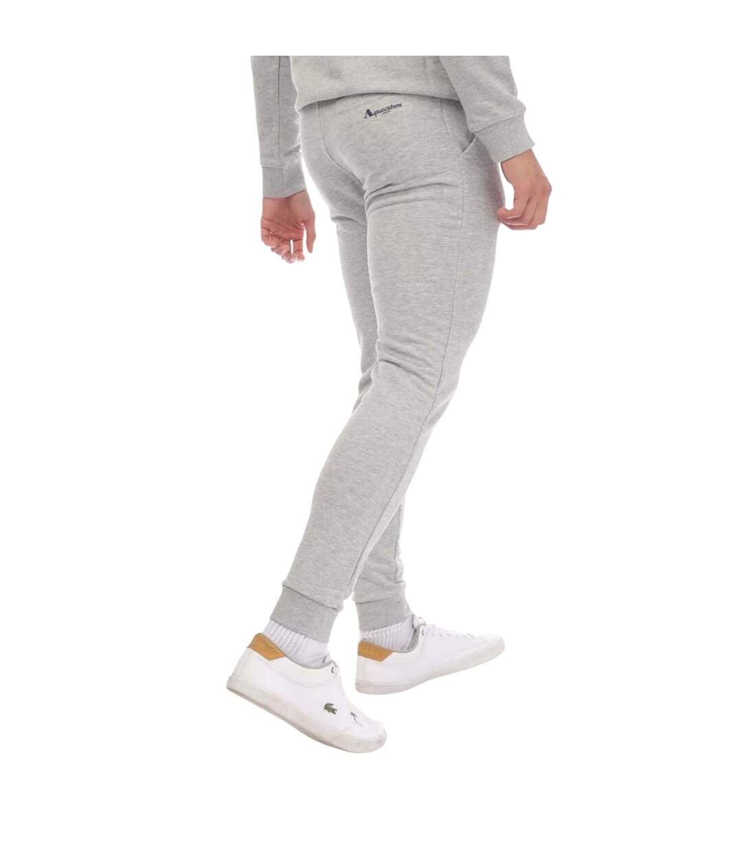 Mens Logo Jogging Bottoms Grey Aquascutum-2