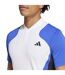 Polo Tennis Pro Homme Blanc Bleu Noir Adidas-4