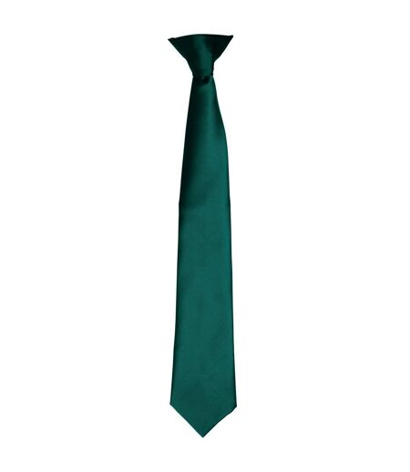 Premier Colours Mens Satin Clip Tie (Burgundy) (One size) - UTRW4407