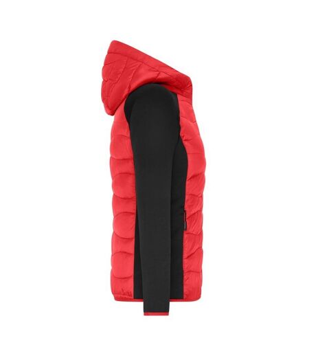 Veste Hybride Femme Rouge Noir James And Nicholson