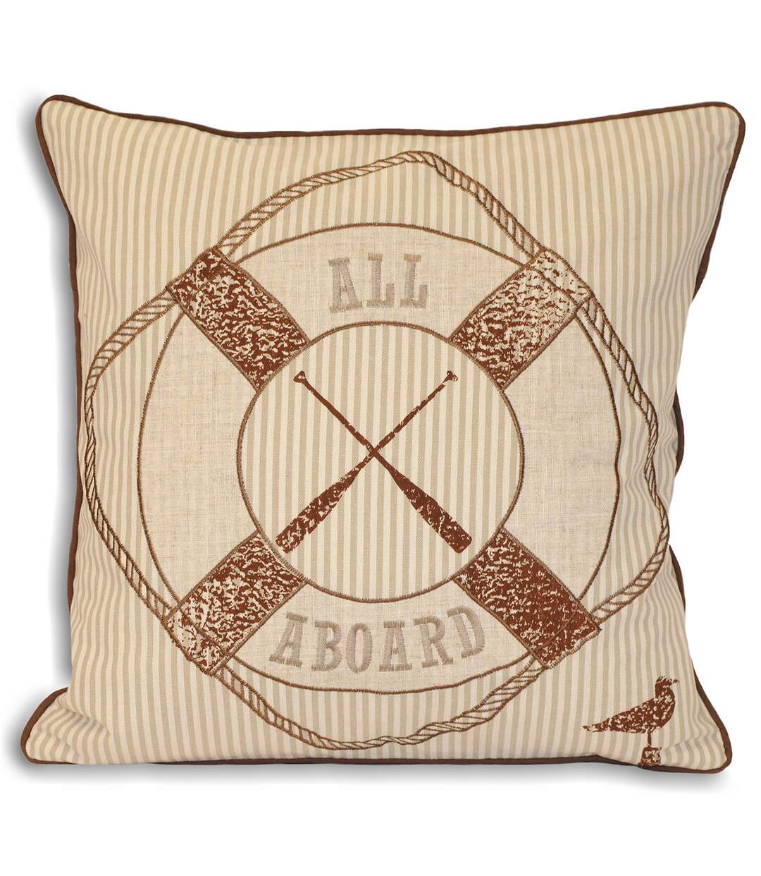 Riva Home Tenby All Aboard Cushion Cover (Sand) - UTRV885