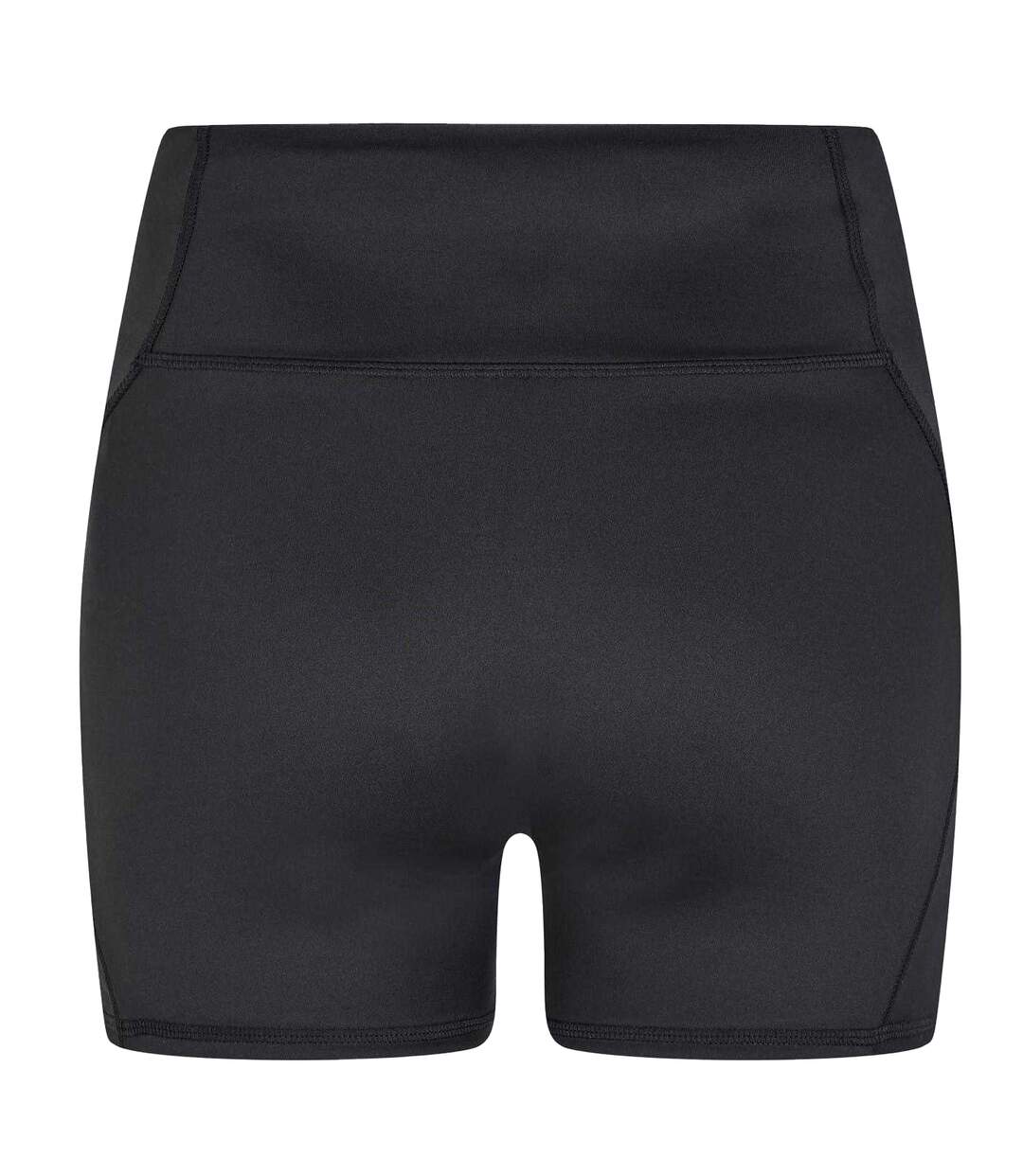 Womens/ladies Logo Workout Compression Shorts Black Everlast-2