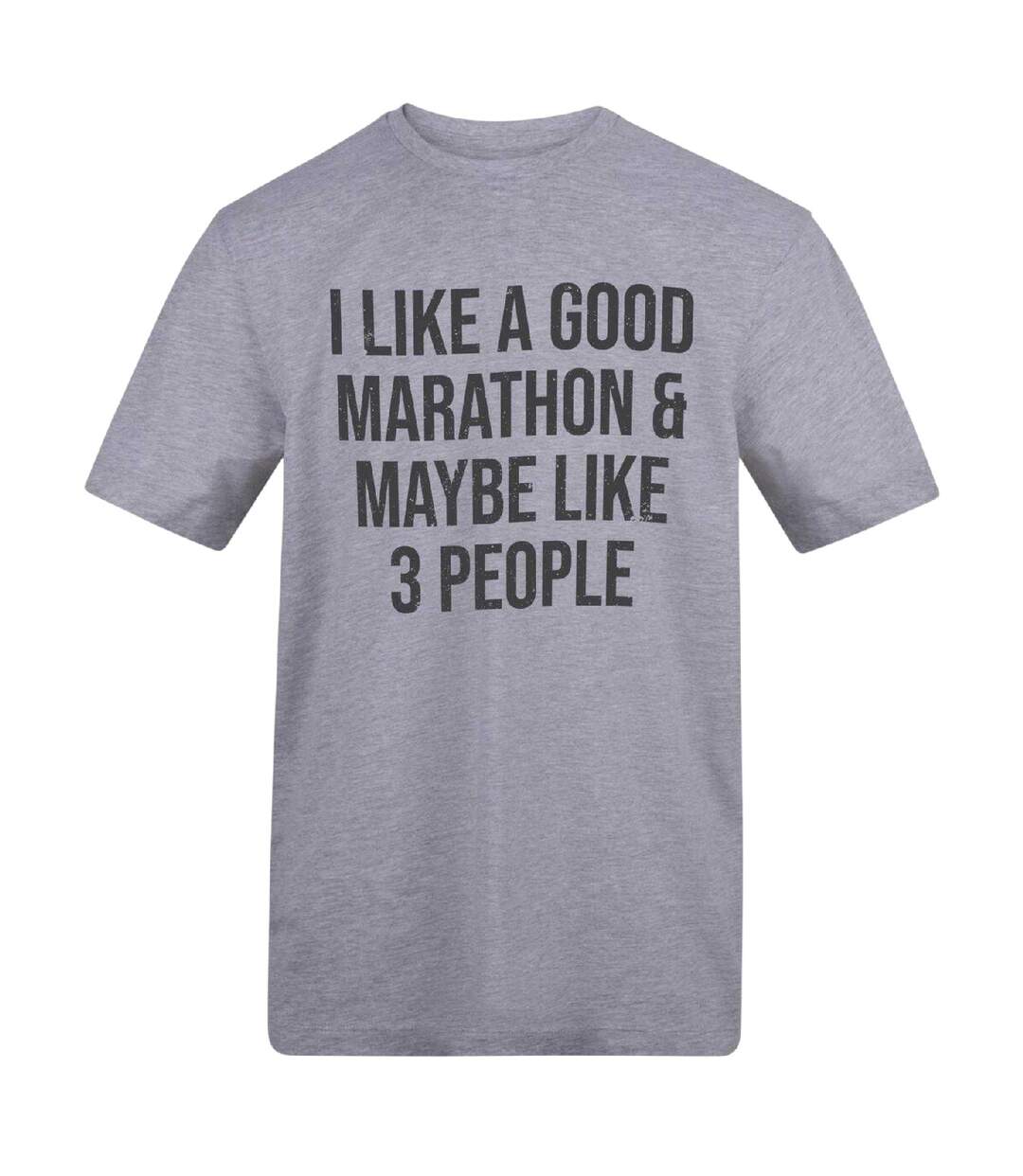 T-shirt Like A Good Marathon Homme Gris AWD-1