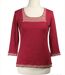 T-shirt Manches Longues Femme 100% Coton Fuchsia – Confort Absolu-4