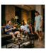 OZABI Pack 3 Pyjamas Courts Homme Coton Majoritaire, Col Bouton-4