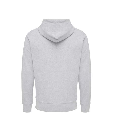 Unisex Adult Abisko Recycled Cotton Full Zip Hoodie Heather Grey Iqoniq